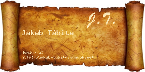 Jakab Tábita névjegykártya